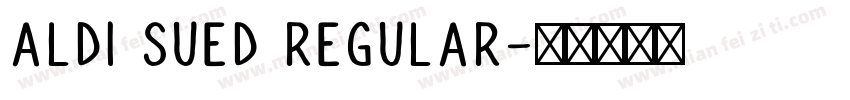 Aldi Sued Regular字体转换